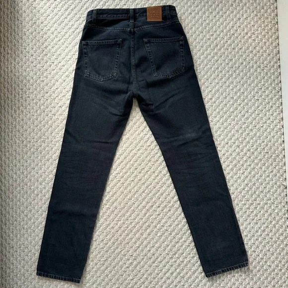 Toteme Black Regular Fit Straight Jeans - Picture 2 of 9